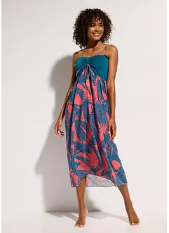 Robe bustier de plage en crêpe, bonprix