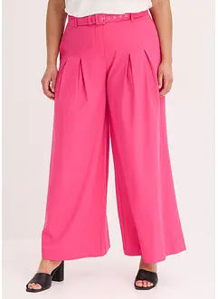 Pantalon à pinces avec ceinture (ens. 2 pces), bonprix
