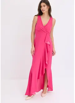 Robe longue en crêpe texturé, bonprix