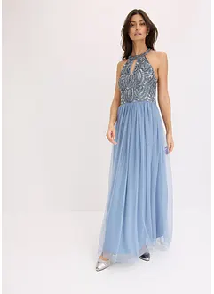 Robe longue brodée de sequins, bonprix