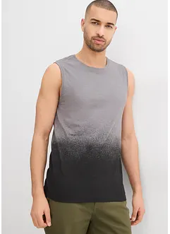 Débardeur avec dégradé de couleur en coton, Slim Fit, bonprix