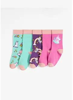 Lot de 5 paires de chaussettes enfant en coton majoritaire, bonprix