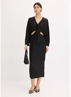Robe midi avec découpes, bonprix