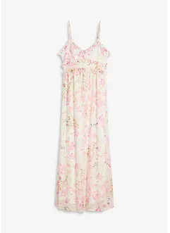 Robe longue en mesh imprimé, bonprix