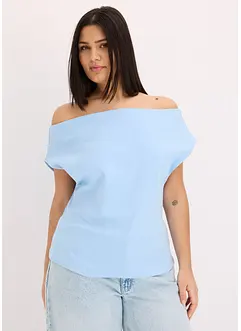 T-shirt col Bardot, 100% coton, bonprix