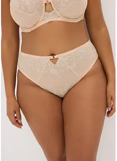 Slip Maxi avec dentelle Lurex bicolore, bonprix