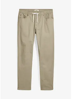 Pantalon droit extensible taille élastiquée, Regular, bonprix