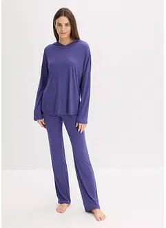 Tenue d’intérieur oversize en viscose, avec capuche, bonprix