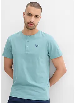Lot de 3 T-shirts col tunisien 100% coton, bonprix