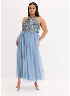 Robe longue brodée de sequins, bonprix