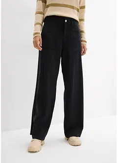 Pantalon fluide en lin mélangé, bonprix