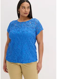 Blouse en dentelle cordée, bonprix