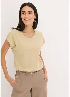 T-shirt, effet lin, bonprix