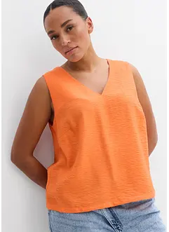 Blouse sans manches en viscose mélangée, bonprix