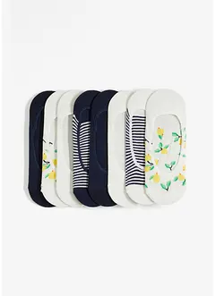 Lot de 8 paires de protège-pieds à bandes de silicone avec coton, bonprix