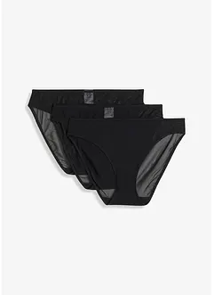Lot de 3 slips en mesh, bonprix