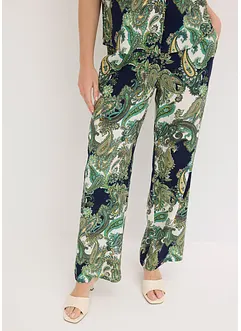 Pantalon fluide imprimé en viscose, bonprix