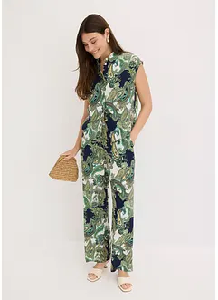 Pantalon fluide imprimé en viscose, bonprix