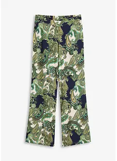 Pantalon fluide imprimé en viscose, bonprix