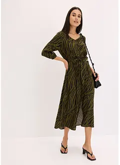 Robe midi en viscose fluide, bonprix