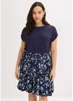 Robe en jersey avec jupe imprimée, bonprix