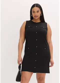 Robe avec boutons décoratifs, bonprix