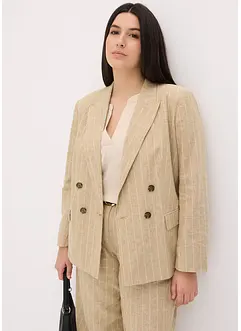 Blazer en lin majoritaire, bonprix