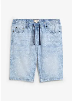 Bermuda taille élastiquée en léger denim, slim, bonprix