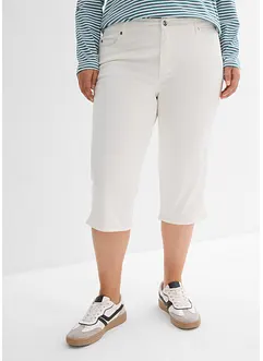 Pantalon corsaire taille élastiquée, bonprix