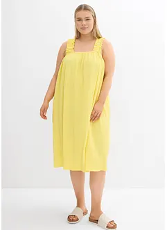 Robe en jersey crêpe gaufré, bonprix