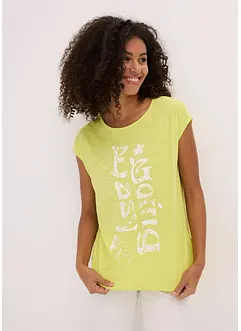 T-shirt long 100% coton, bonprix