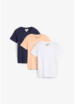Lot de 3 T-shirts 100% coton, bonprix