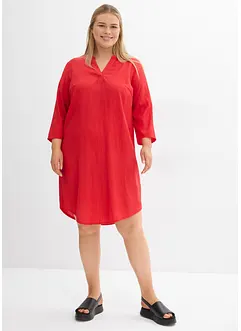 Robe-tunique fluide et texturée en viscose mélangée, bonprix