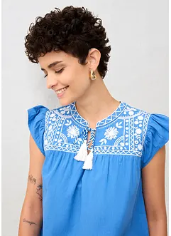 Tunique brodée avec de la soie, bonprix