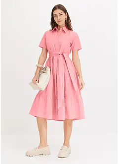 Robe-chemise en matière élastique, bonprix