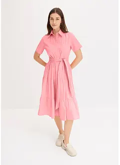 Robe-chemise en matière élastique, bonprix