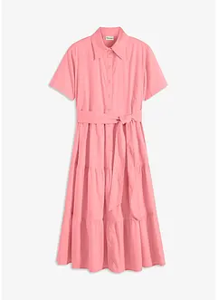 Robe-chemise en matière élastique, bonprix