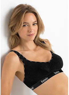 Lot de 2 soutiens-gorge sans armatures avec coton, bonprix
