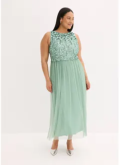 Robe longue avec haut brodé de sequins, bonprix