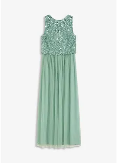 Robe longue brodée de sequins, bonprix
