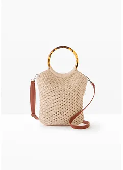 Cabas en macramé, bonprix