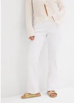 Jean droit taille mi-haute, extensible, bonprix