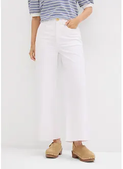 Jean Wide Leg, taille haute, raccourci, bonprix