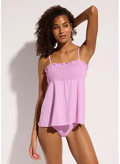 Tankini bandeau smocké (ens. 2 pces), bonprix