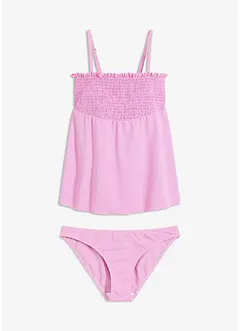 Tankini bandeau smocké (ens. 2 pces), bonprix