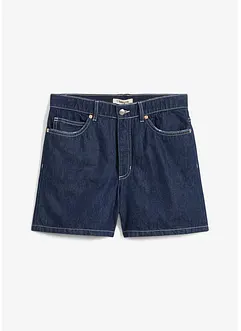 Short en jean taille haute, peu extensible, bonprix