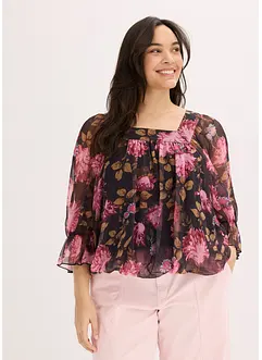 Blouse à base effet boule, bonprix