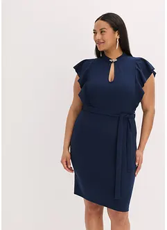 Robe fourreau à col fermé par une broche, bonprix