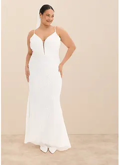 Robe de mariée brodée de sequins, bonprix
