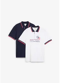 Lot de 2 polos 100% coton, bonprix